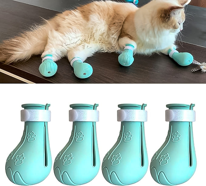 Bota de Silicone para Banho de Gatos sem Arranhões - Rei Gato©