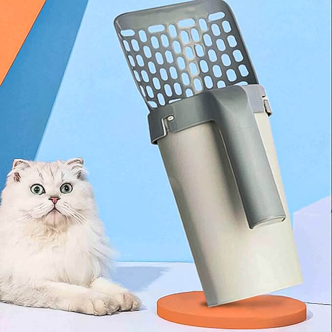 Pá com Dispenser para Fezes de Gatos - Rei Gato©