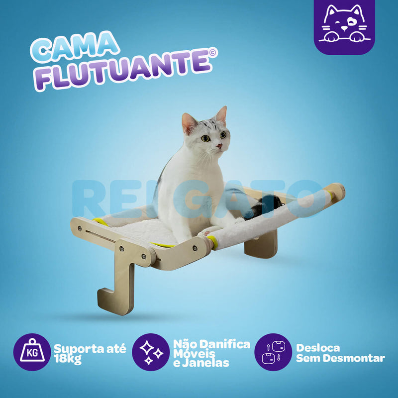 Cama de Gato Flutuante para Móveis - REI GATO©️