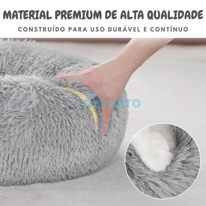 Cama Pet Fofa com Fundo Impermeável - REI GATO©️  + Brinde Exclusivo