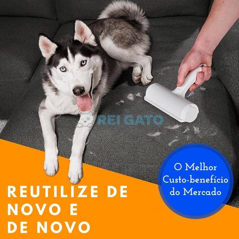 Rolo Reutilizável Zero Pelos© Para Gateiros - REI GATO©️ + Brinde Exclusivo