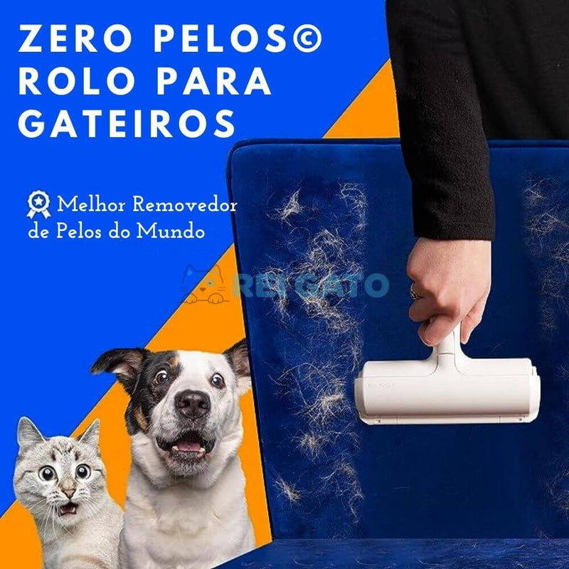 Rolo Reutilizável Zero Pelos© Para Gateiros - REI GATO©️ + Brinde Exclusivo